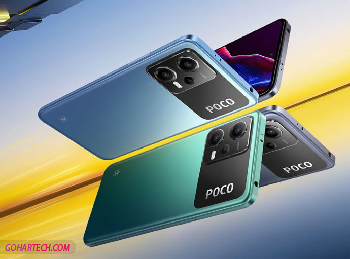 The design of the Poco X5 5G phone